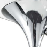 Modern Chrome Thick Pole Torchiere Floor Lamp - Homeroots