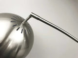 78" Steel Arc Floor Lamp With Silver Solid Color Bowl Shade - Homeroots