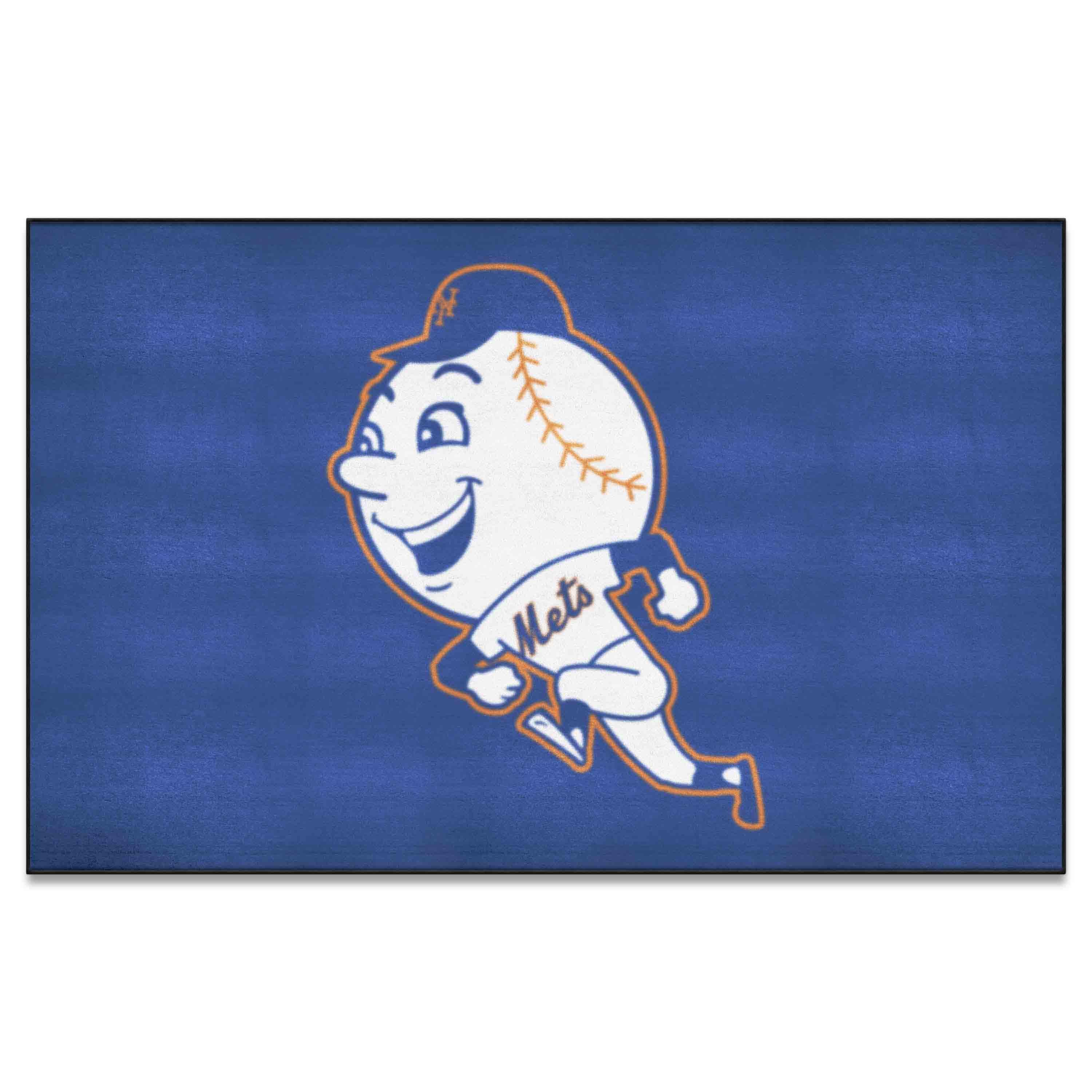 New York Mets Ulti-Mat Rug - 5ft. x 8ft. - Retro Collection - New York Mets