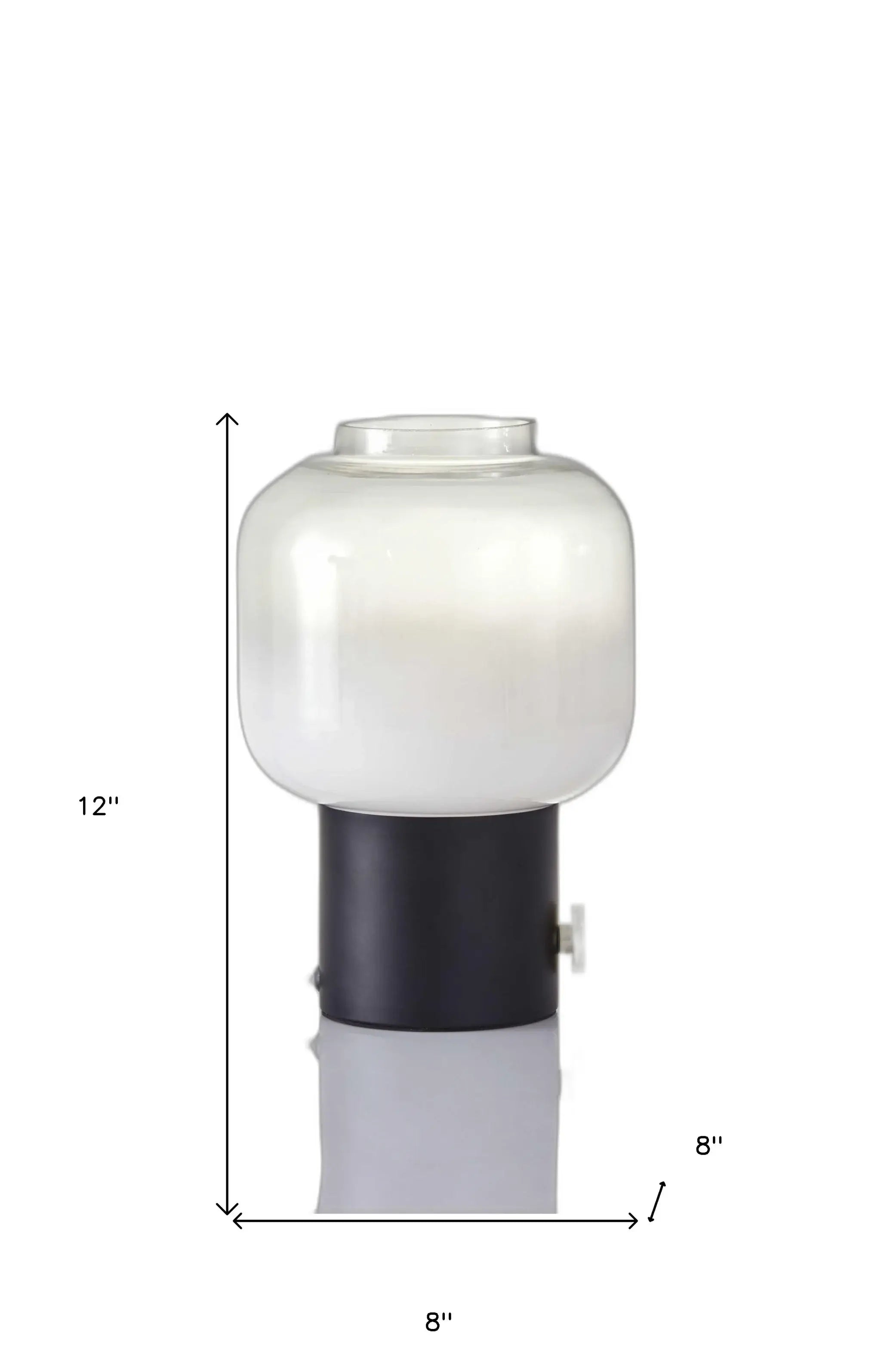 Mod Pod Black Glass Table Lamp - Homeroots - Flyclothing LLC
