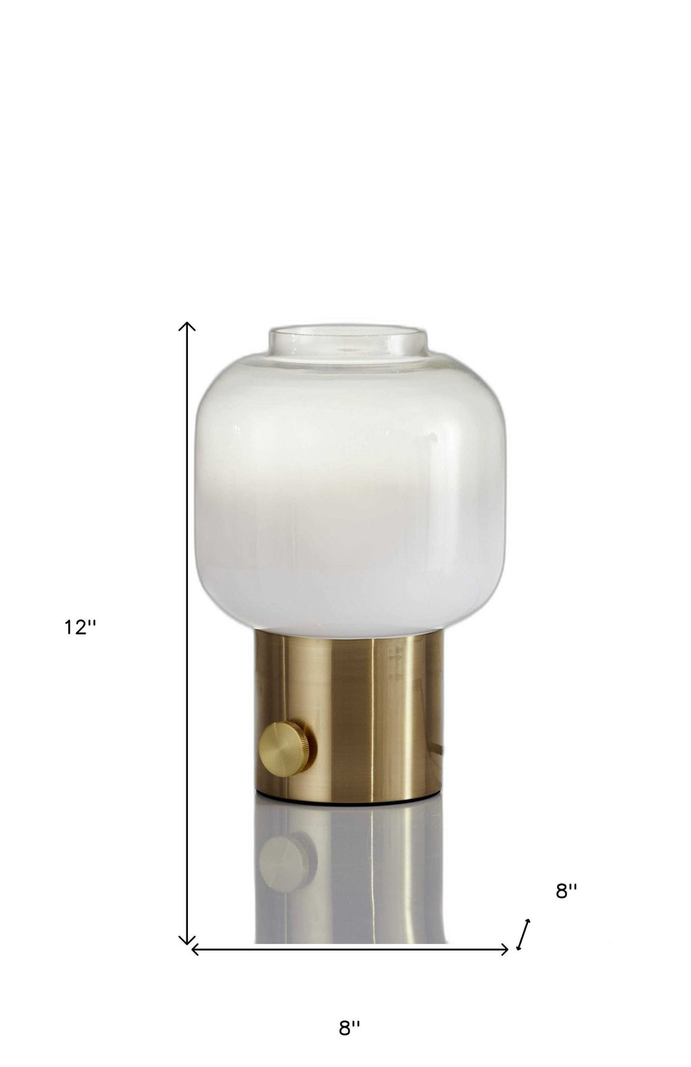 Mod Pod Brass Glass Table Lamp - Homeroots - Flyclothing LLC