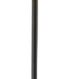 60" Black Traditional Shaped Floor Lamp With Brown Drum Shade - Homeroots