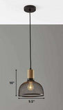 Caged Black Metal Small Ceiling Pendant - Homeroots - Flyclothing LLC