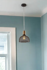 Caged Black Metal Small Ceiling Pendant - Homeroots - Flyclothing LLC