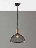 Caged Black Metal Large Ceiling Pendant - Homeroots - Flyclothing LLC