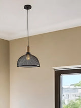 Caged Black Metal Large Ceiling Pendant - Homeroots - Flyclothing LLC