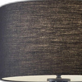 60" Black Tripod Floor Lamp With Black Drum Shade - Homeroots