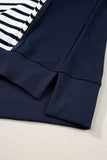 Exposed Seam Striped Long Sleeve Sweatshirt - Trendsi - Flyclothing LLC