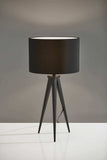 Treble Black Metal Table Lamp - Homeroots - Flyclothing LLC