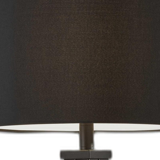 Treble Black Metal Table Lamp - Homeroots