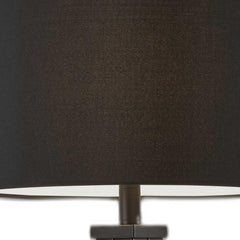 Treble Black Metal Table Lamp - Homeroots