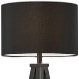 Treble Black Metal Table Lamp - Homeroots