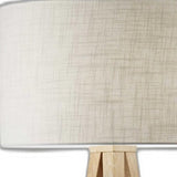 60" Tripod Floor Lamp With White Drum Shade - Homeroots - Flyclothing LLC