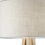 60" Tripod Floor Lamp With White Drum Shade - Homeroots