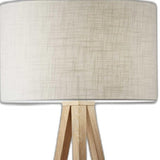60" Tripod Floor Lamp With White Drum Shade - Homeroots - Flyclothing LLC