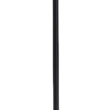 71" Two Light Torchiere Floor Lamp With White Acrylic Bowl Shades - Homeroots