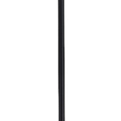 71" Two Light Torchiere Floor Lamp With White Acrylic Bowl Shades