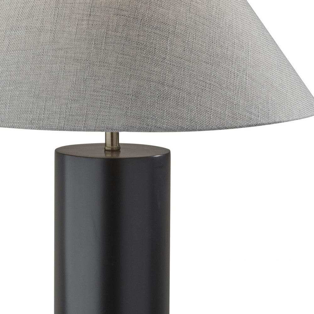 Canopy Black Wood Block Table Lamp - Homeroots - Flyclothing LLC