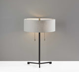 Sci Fi Two Pull Black Metal Table Lamp - Homeroots