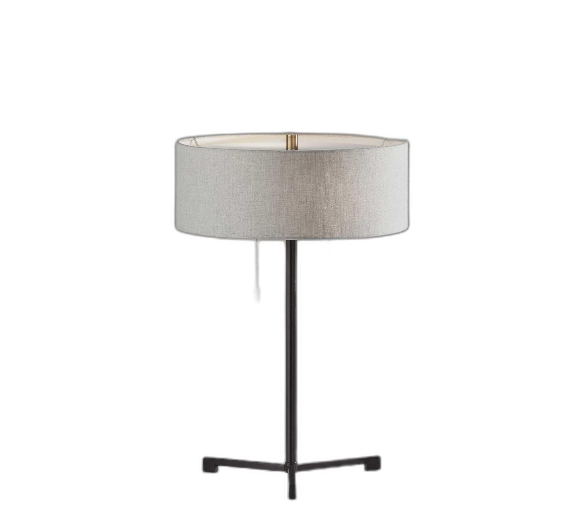 Sci Fi Two Pull Black Metal Table Lamp - Homeroots