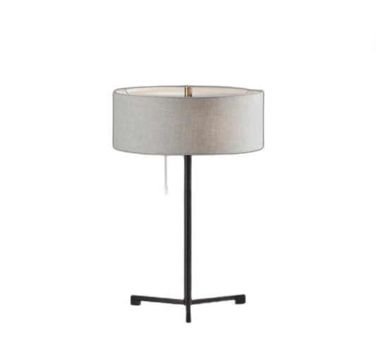 Sci Fi Two Pull Black Metal Table Lamp - Homeroots