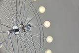 22" Off White Metal Multi Light Bedside LED Table Lamp With Off White Globe Shade - Homeroots - Flyclothing LLC