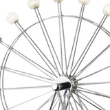 22" Off White Metal Multi Light Bedside LED Table Lamp With Off White Globe Shade - Homeroots - Flyclothing LLC