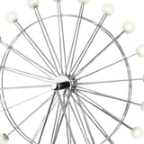 22" Off White Metal Multi Light Bedside LED Table Lamp With Off White Globe Shade - Homeroots - Flyclothing LLC