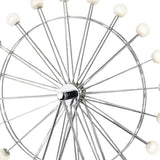 22" Off White Metal Multi Light Bedside LED Table Lamp With Off White Globe Shade - Homeroots