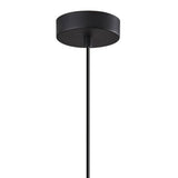 Gnome Smoked Glass Black Metal Pendant Lamp - Homeroots