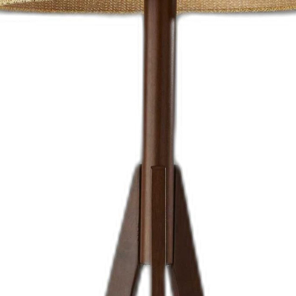 59" Tripod Floor Lamp With Brown Drum Shade - Homeroots - Flyclothing LLC