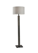 62" Black Traditional Shaped Floor Lamp With Off-White Drum Shade - Homeroots - Flyclothing LLC