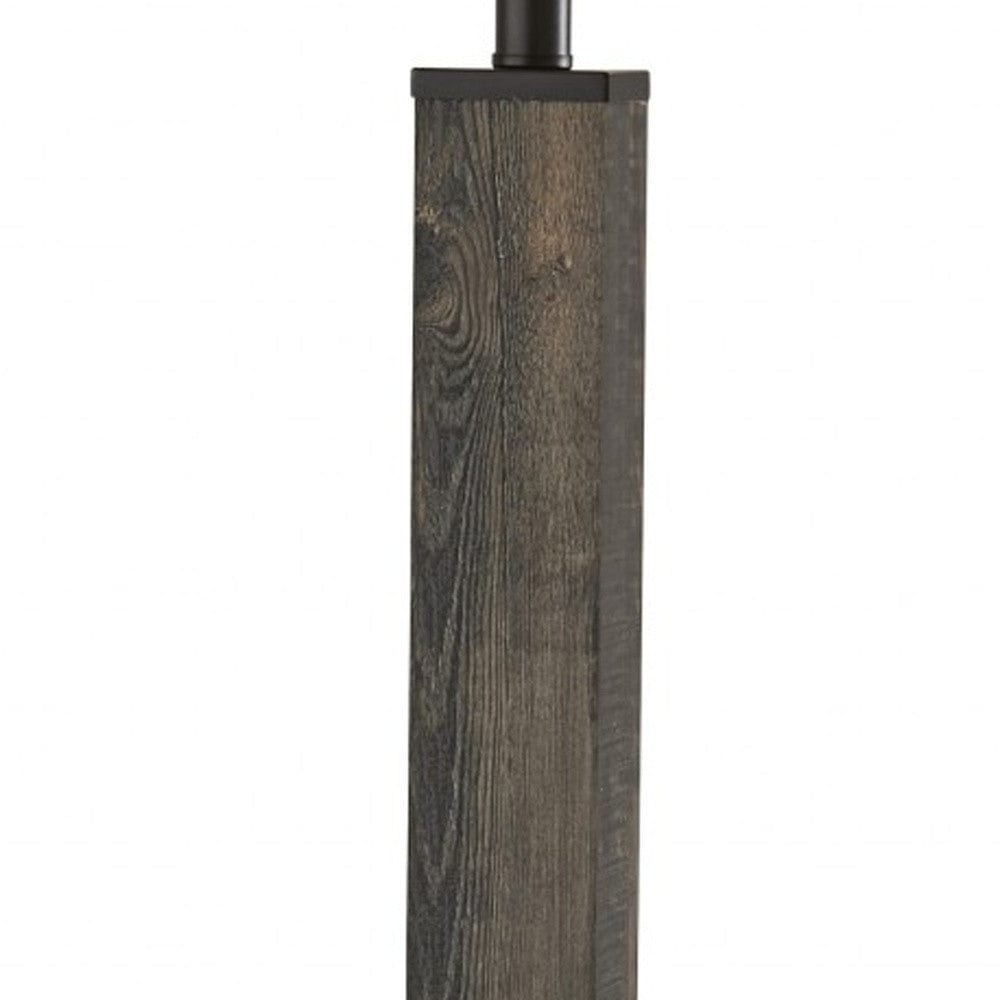62" Black Traditional Shaped Floor Lamp With Off-White Drum Shade - Homeroots - Flyclothing LLC