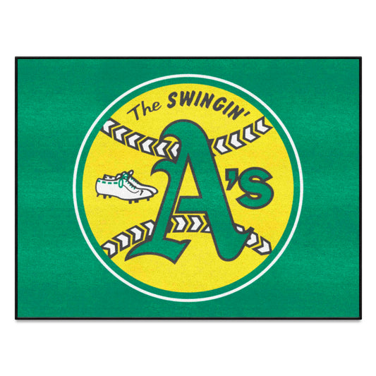 Oakland Athletics All-Star Rug - 34 in. x 42.5 in. - Retro Collection - Oakland Athletics