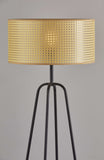 Open Cane Web Natural Shade Dark Bronze Table Lamp - Homeroots - Flyclothing LLC