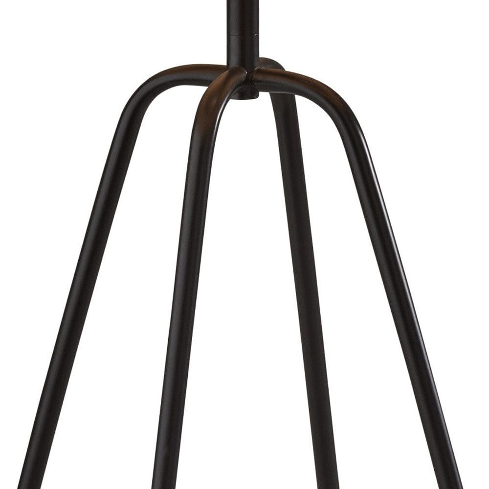 Open Cane Web Natural Shade Dark Bronze Table Lamp - Homeroots