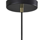 Striped Glass Glow Metal Pendant - Homeroots - Flyclothing LLC