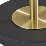 65" Black Torchiere Floor Lamp With White Globe Shade - Homeroots