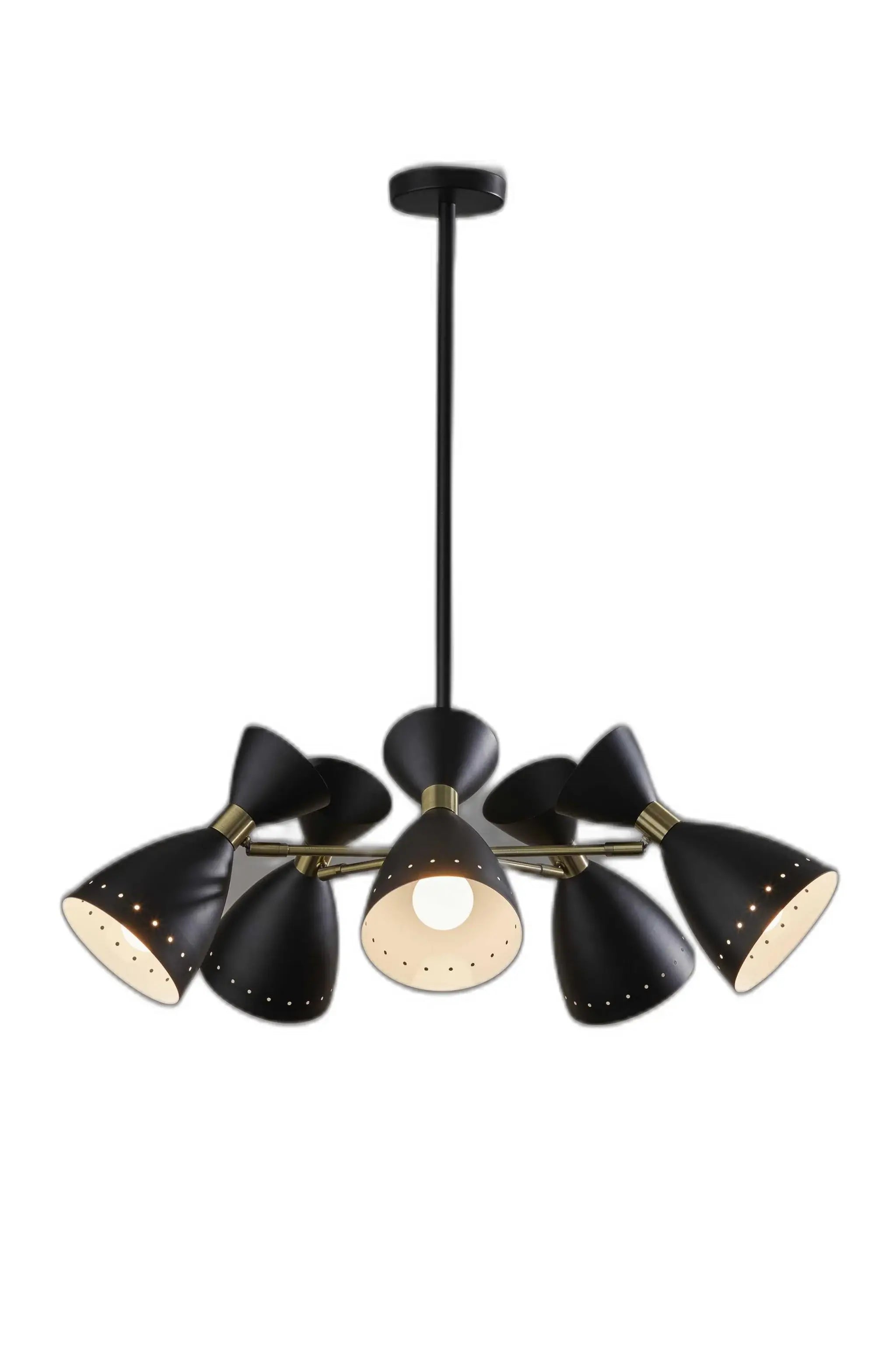 Cinco Diabolo Adjustable Black Metal Pendant - Homeroots - Flyclothing LLC