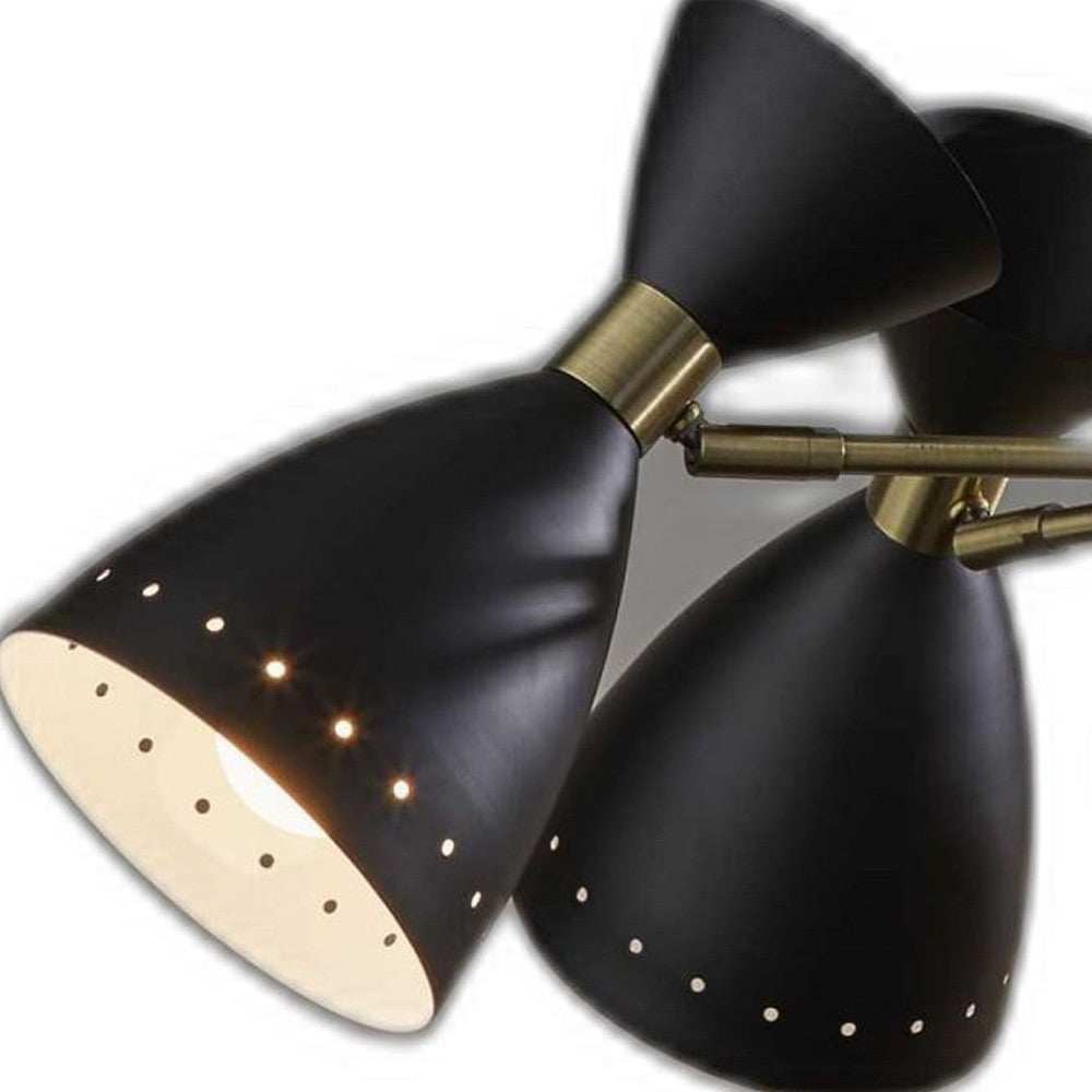 Cinco Diabolo Adjustable Black Metal Pendant - Homeroots - Flyclothing LLC