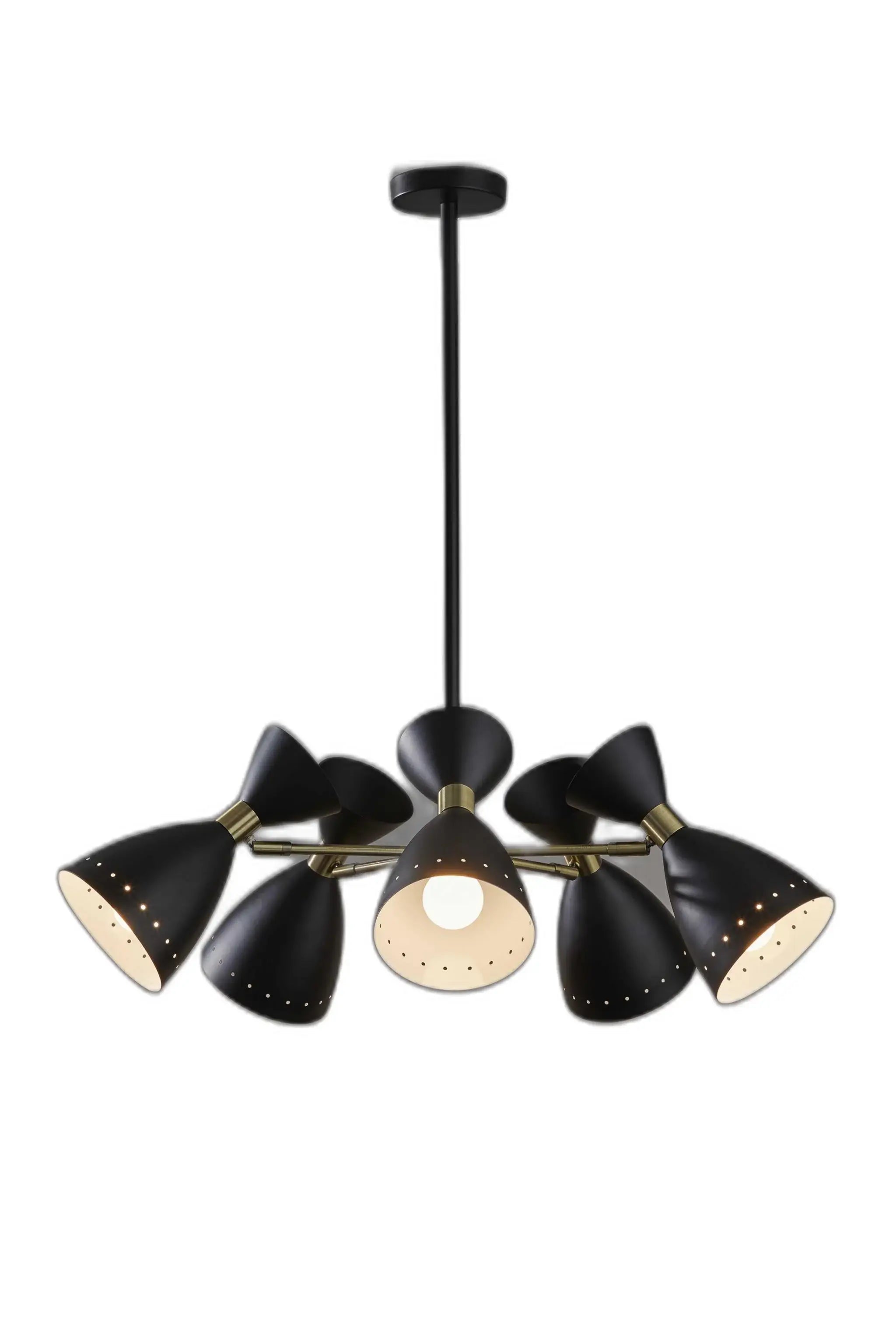 Cinco Diabolo Adjustable Black Metal Pendant - Homeroots - Flyclothing LLC