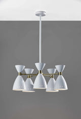 Cinco Diabolo Adjustable White Metal Pendant - Homeroots - Flyclothing LLC