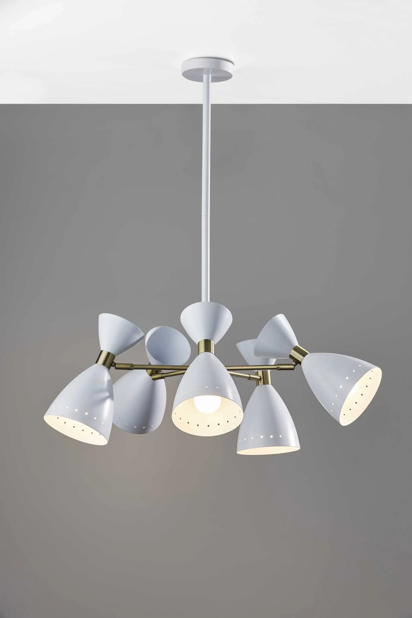 Cinco Diabolo Adjustable White Metal Pendant - Homeroots - Flyclothing LLC