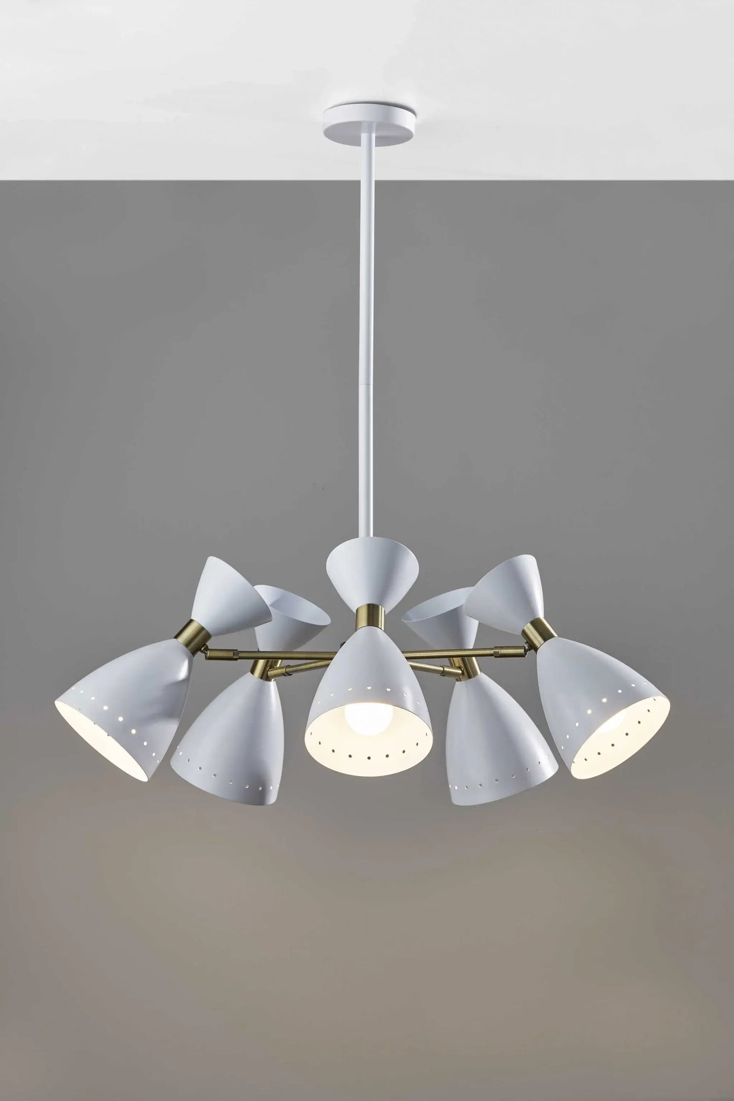 Cinco Diabolo Adjustable White Metal Pendant - Homeroots - Flyclothing LLC