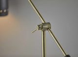 Brass Cinch Black Metal Adjustable Desk Lamp - Homeroots - Flyclothing LLC
