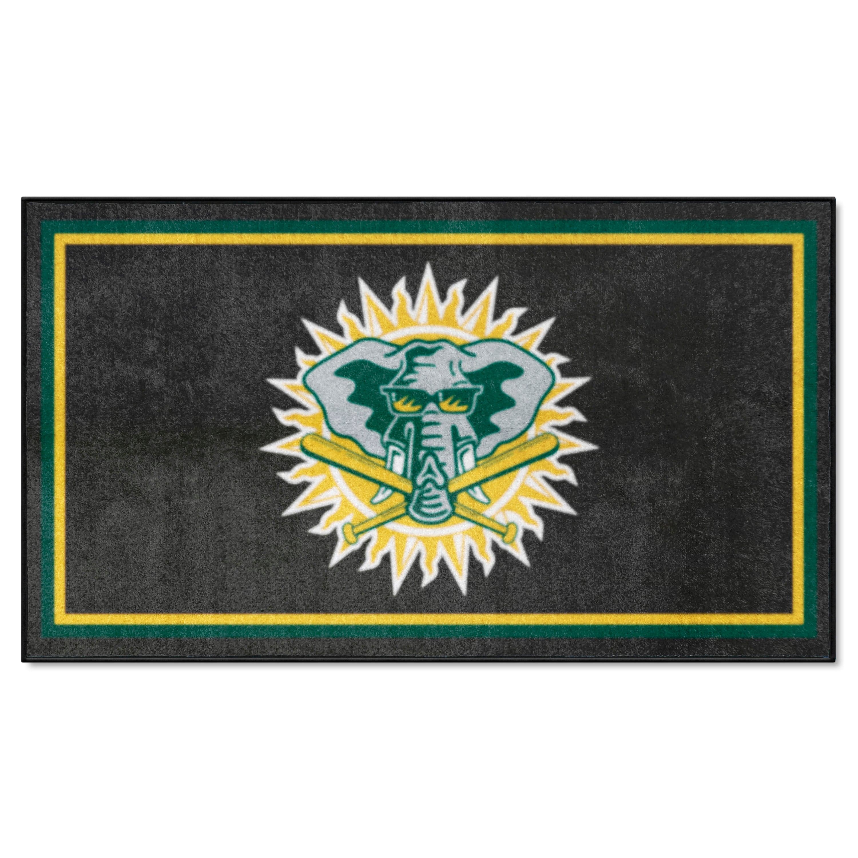 Oakland Athletics 3ft. x 5ft. Plush Area Rug - Retro Collection - Oakland Athletics