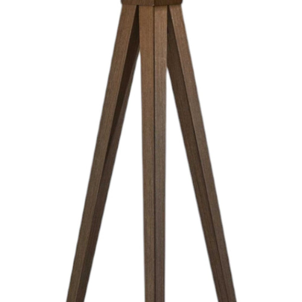 60" Tripod Floor Lamp With White Drum Shade - Homeroots - Flyclothing LLC