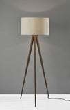 60" Tripod Floor Lamp With White Drum Shade - Homeroots - Flyclothing LLC
