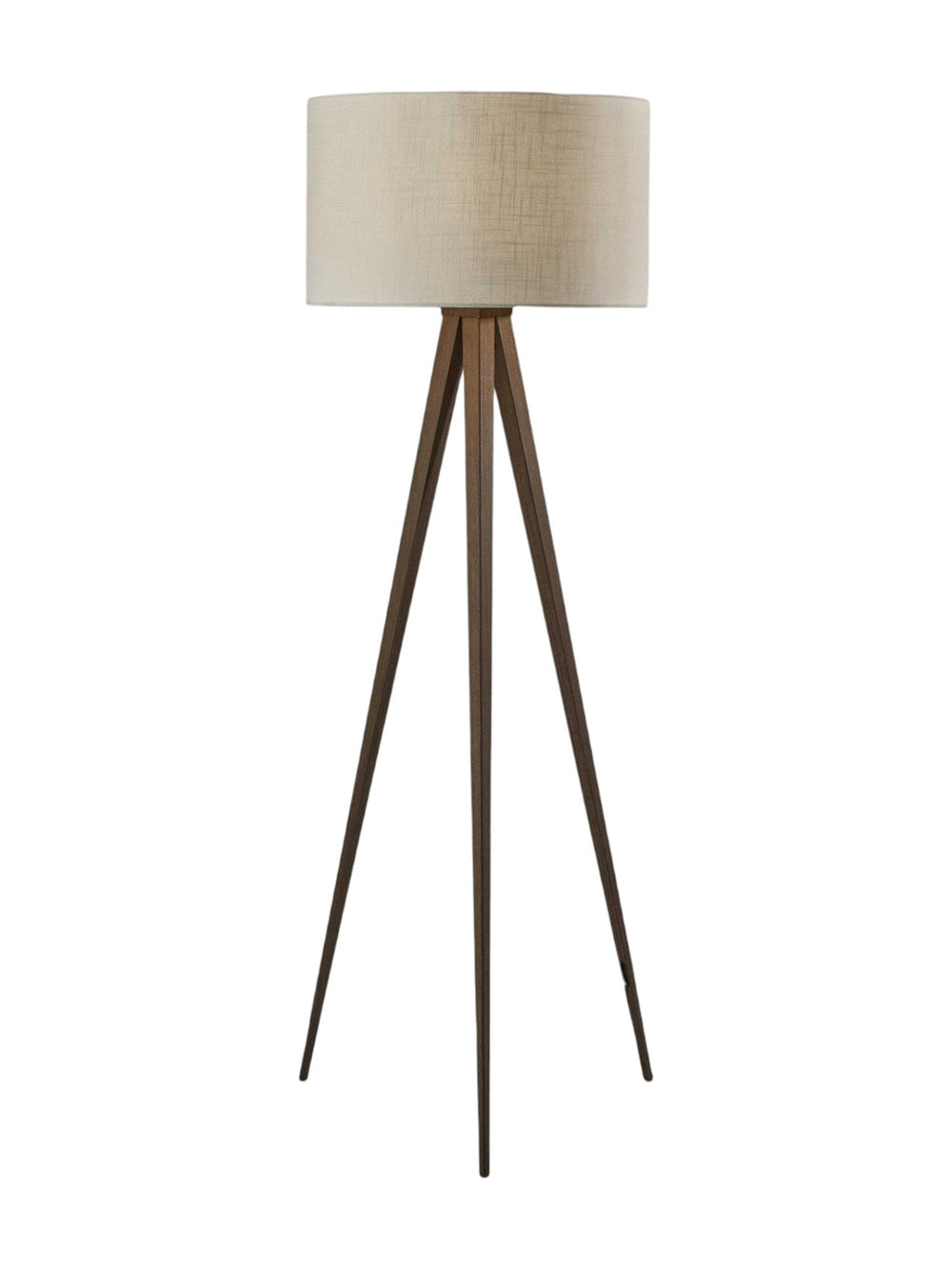 60" Tripod Floor Lamp With White Drum Shade - Homeroots - Flyclothing LLC