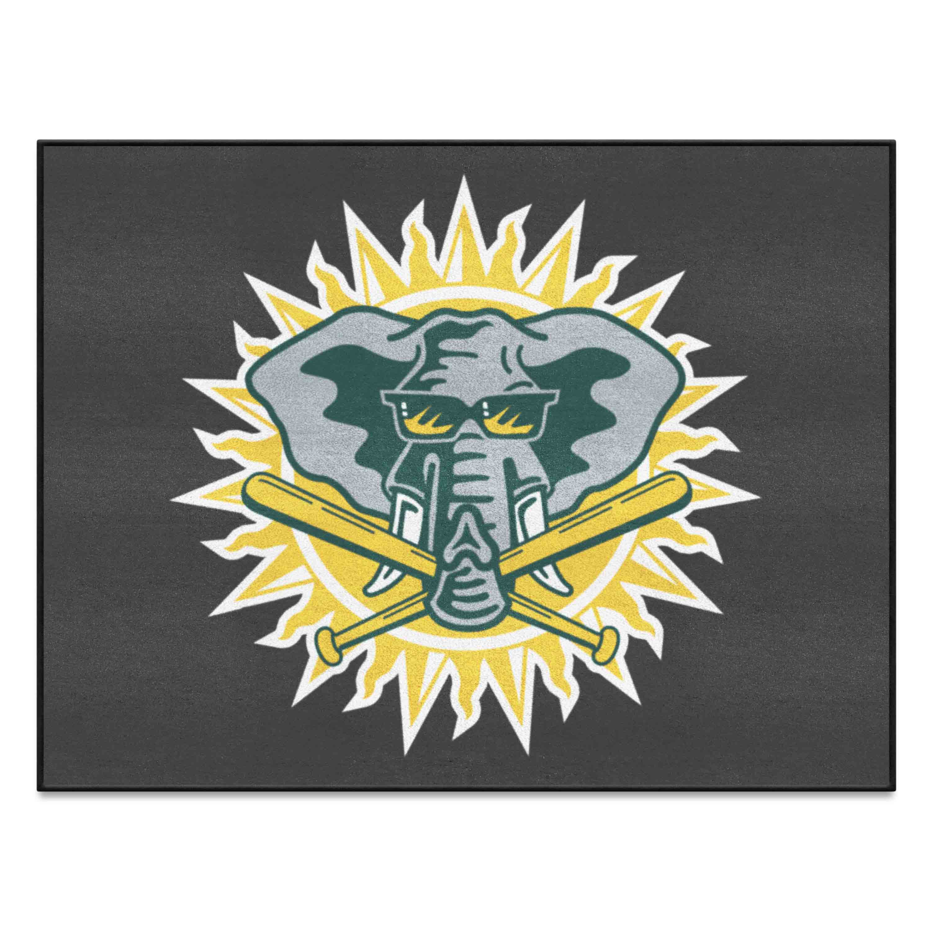 Oakland Athletics All-Star Rug - 34 in. x 42.5 in. - Retro Collection - Oakland Athletics